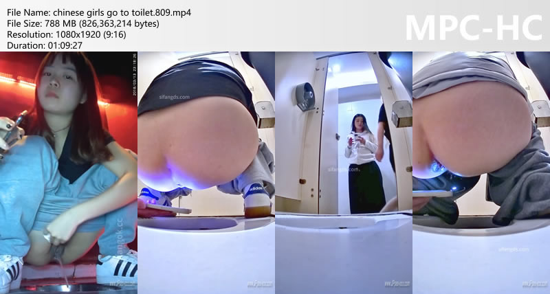 chinese girls go to toilet.809